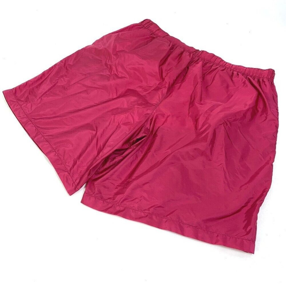 PRADA Half pants Bottoms Sea pants Surf pants logo Shorts Swimwear polyamide Red